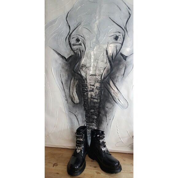 Karl Lagerfeld boots size 6 - Picture 6 of 11